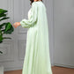 Grünes marokkanisches Kaftan Kleid