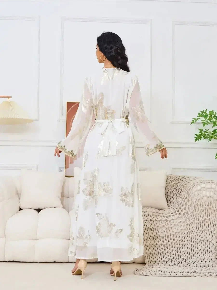 Kaftan Kleid Weiß