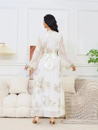Thumbnail for Kaftan Kleid Weiß
