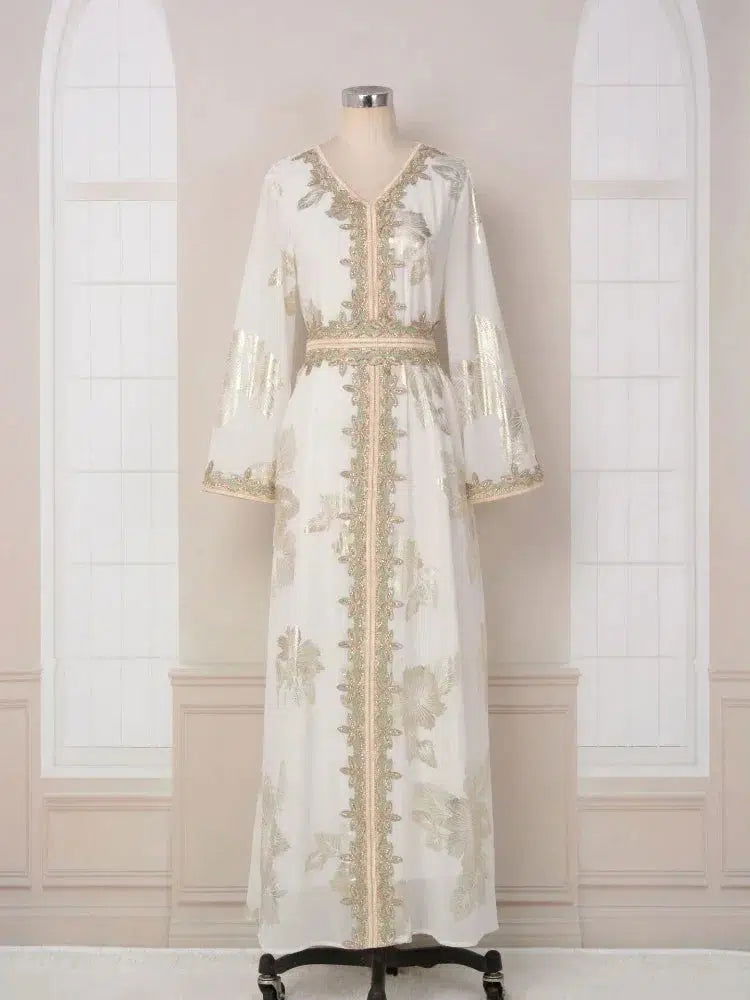 Kaftan Kleid Weiß