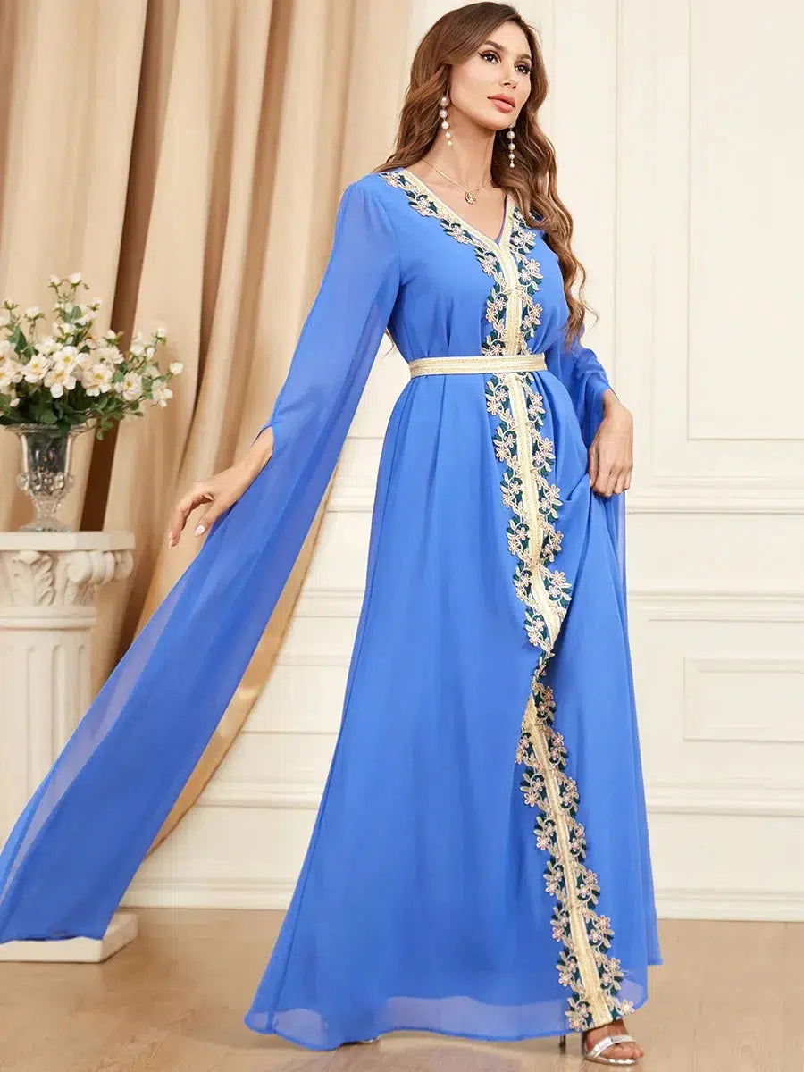 Kaftan Kleid Blau