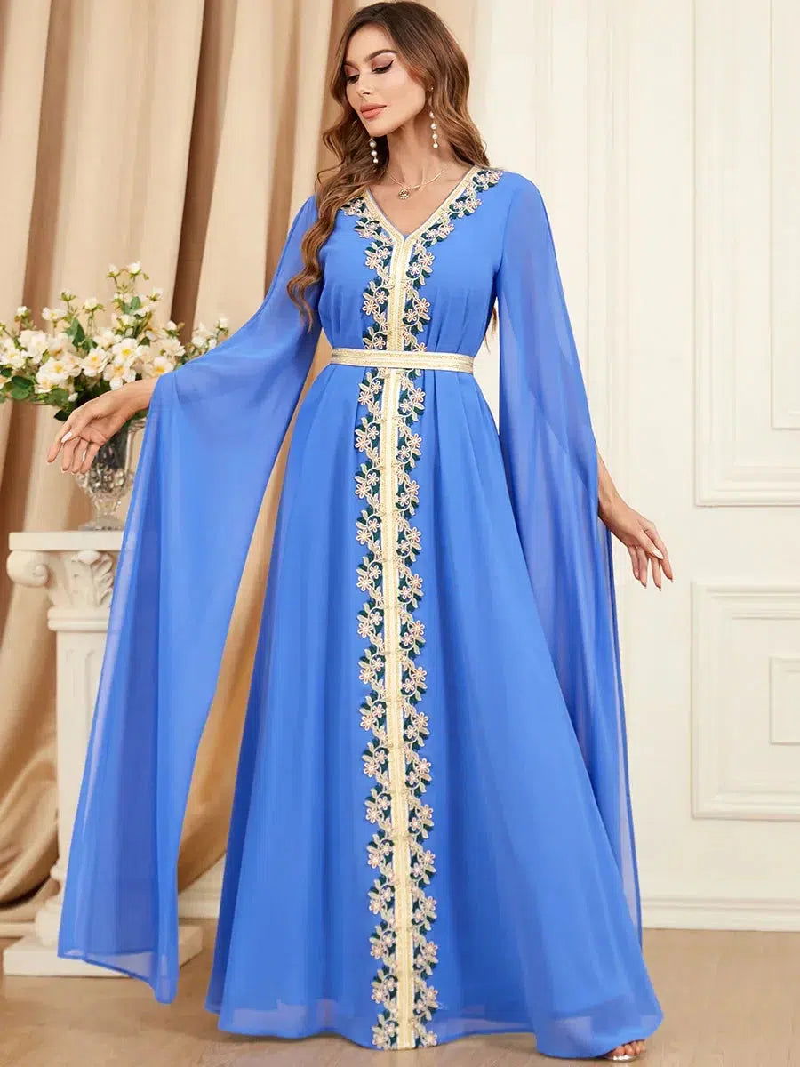 Kaftan Kleid Blau
