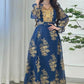 Kaftan-Kleid Dunkelblau