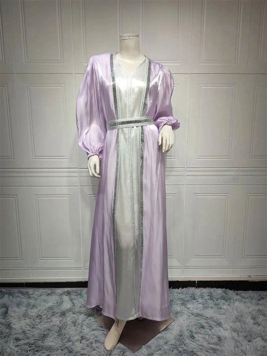 Kaftan-Kleid Farbe Violett