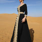Kaftan Hochzeit Schwarz Frau