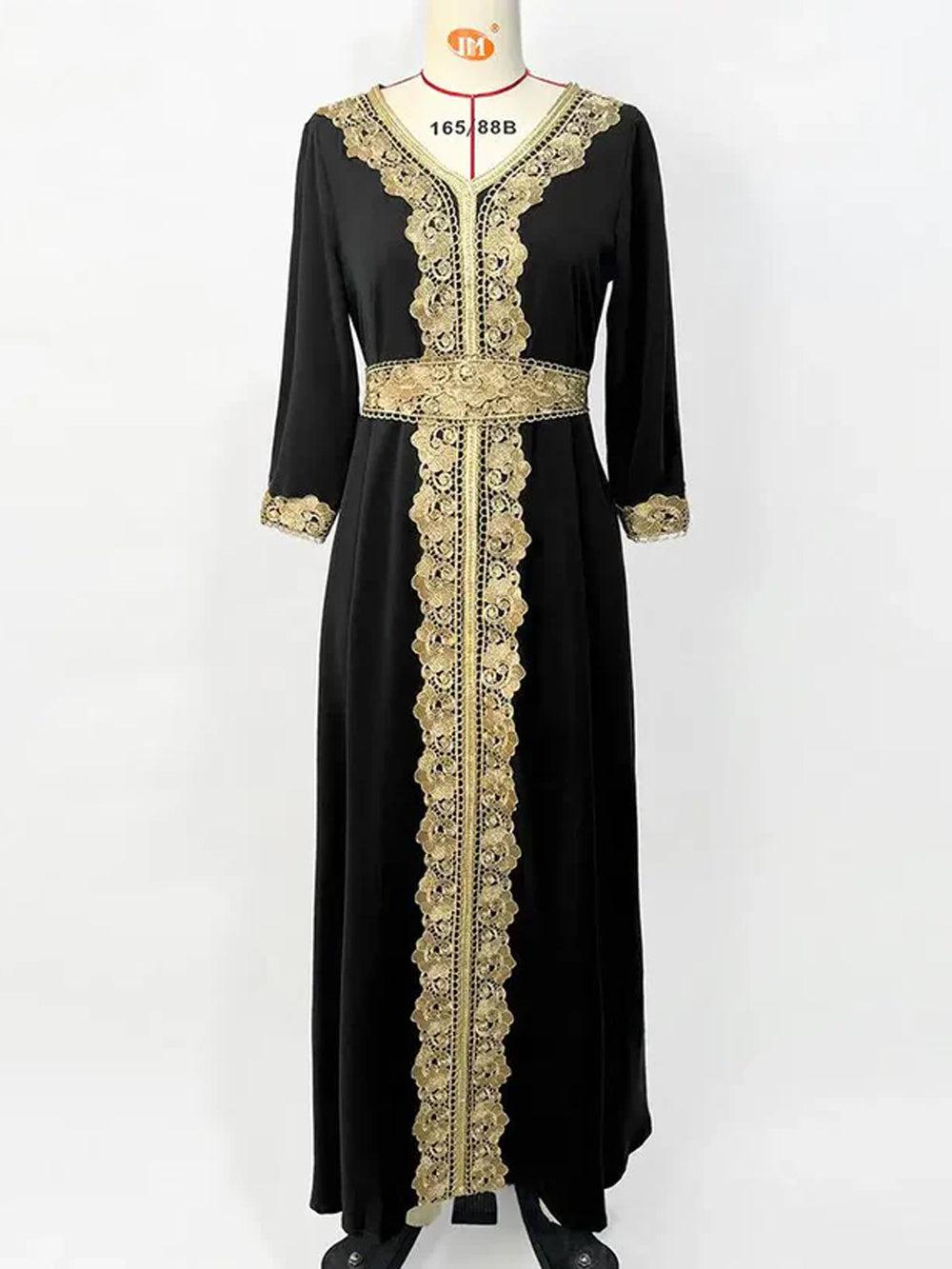 Kaftan Damen Schwarz