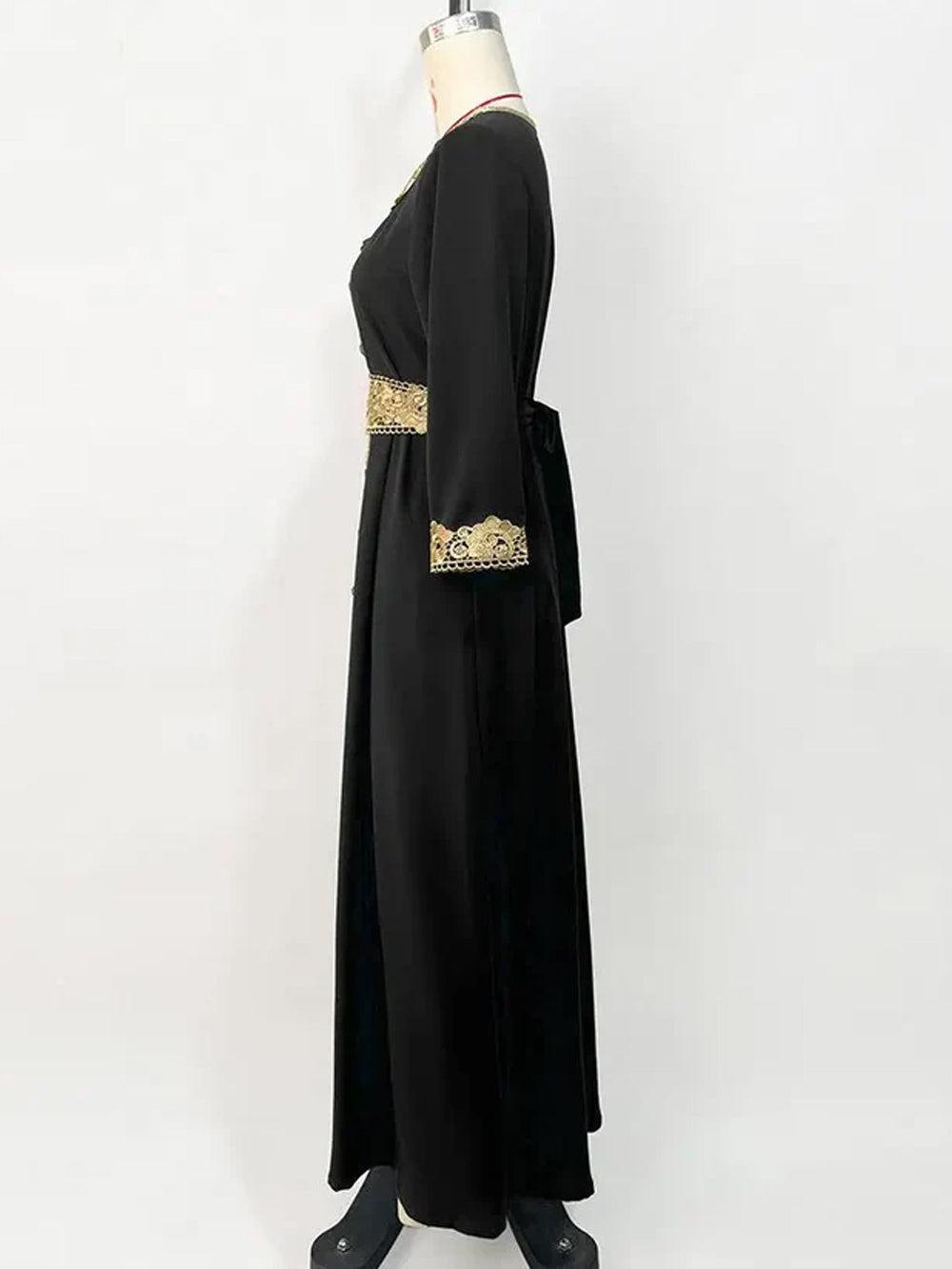 Kaftan Damen Schwarz