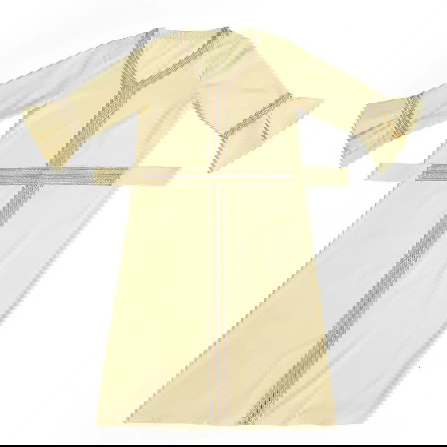 Kaftan Mädchen Gelb