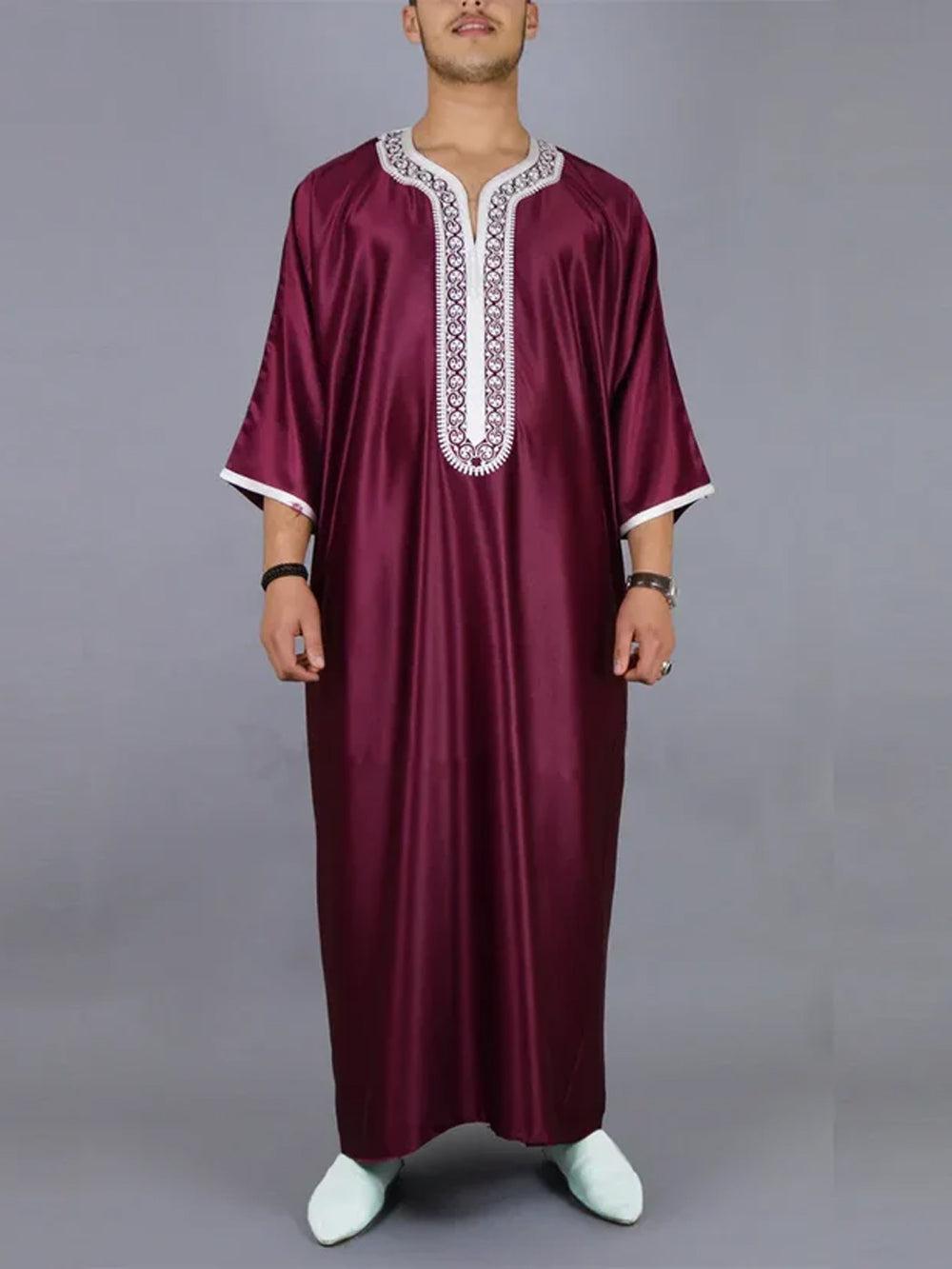 Kaftan Mann Modern Rot