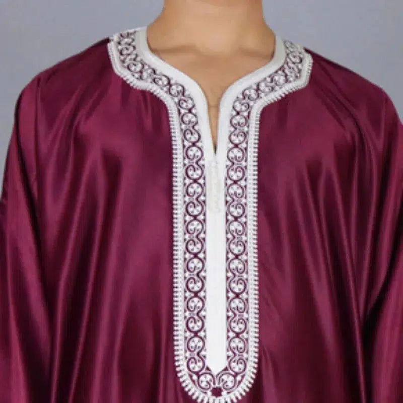 Kaftan Mann Modern Rot