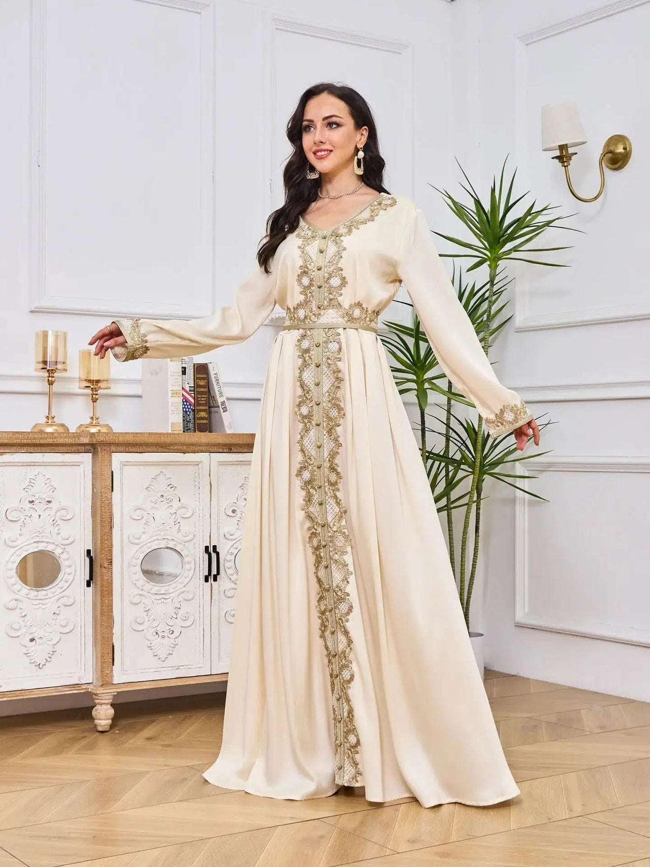 Cream Kaftan