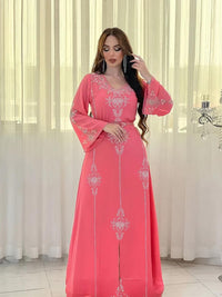 Thumbnail for Kaftan Dress Pink