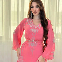 Thumbnail for Kaftan Dress Pink