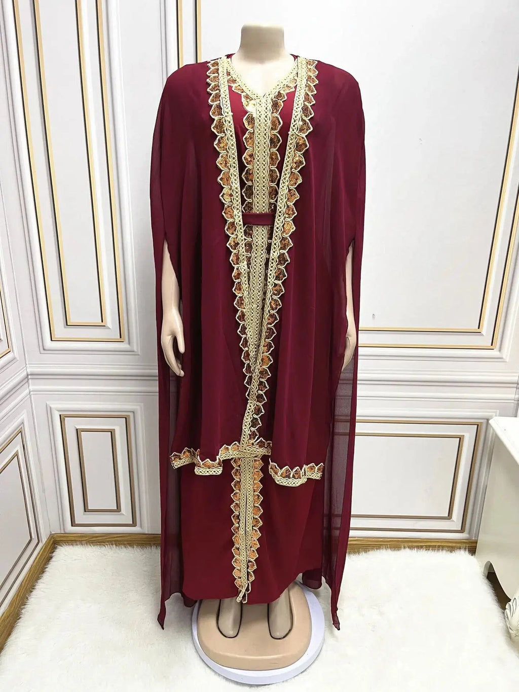 Kaftan Kleid Rot