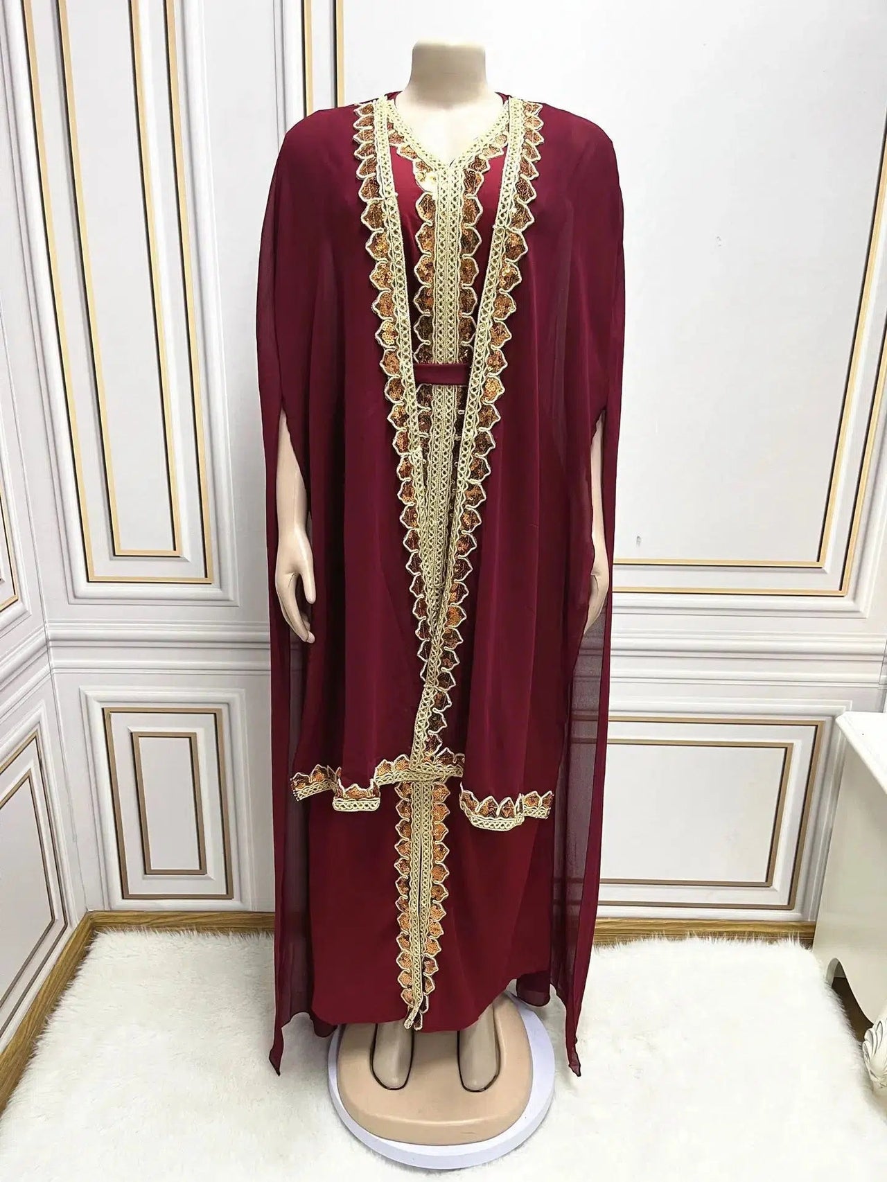 Kaftan Kleid Rot