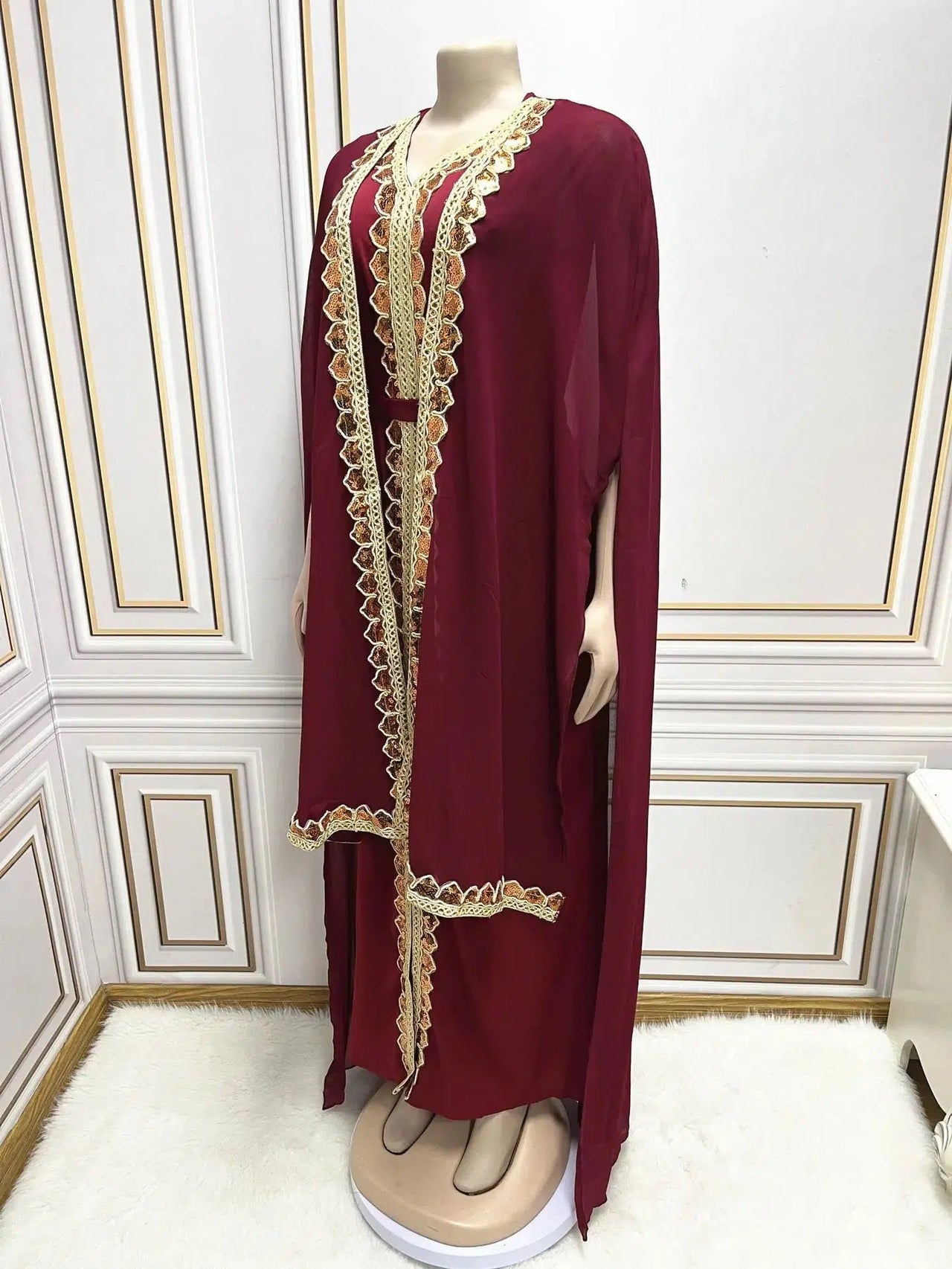 Kaftan Kleid Rot
