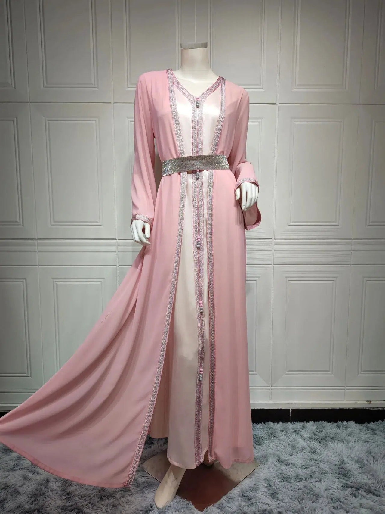 Kaftan Satin Dress