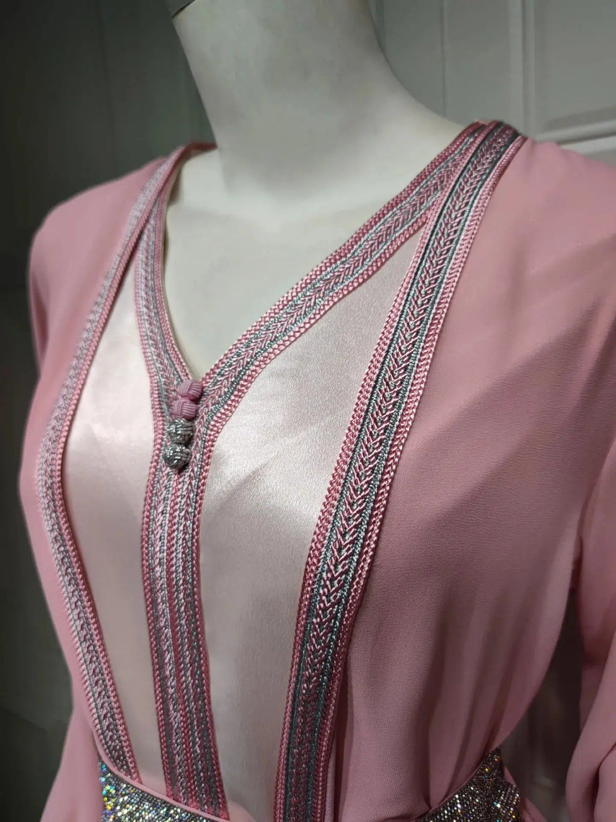 Kaftan Satin Dress