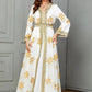 Kaftan Weiß und Gold