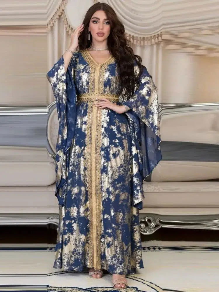 Kaftan Blau Weiss
