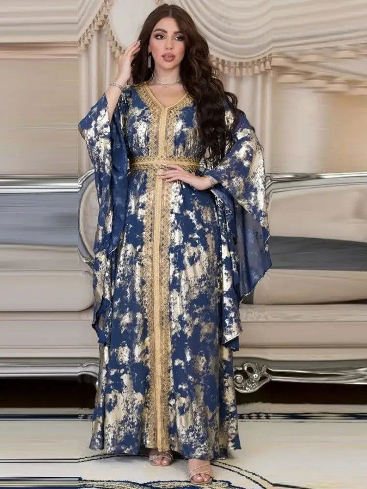 Marokkanischer Kaftan Blau