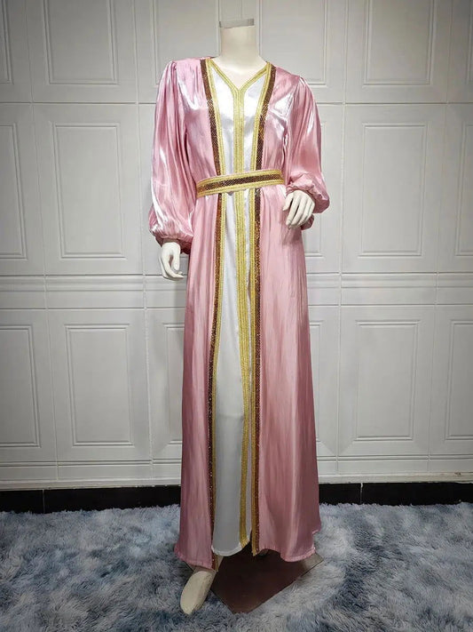 Marokkanisches Kaftan-Kleid Rosa