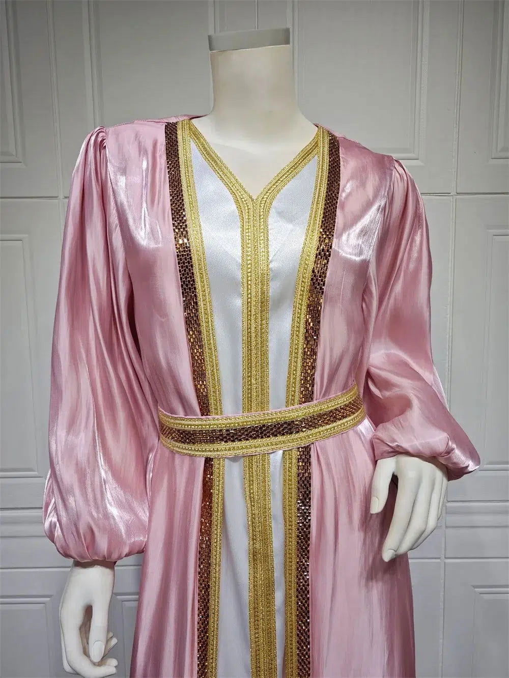 Marokkanisches Kaftan-Kleid Rosa