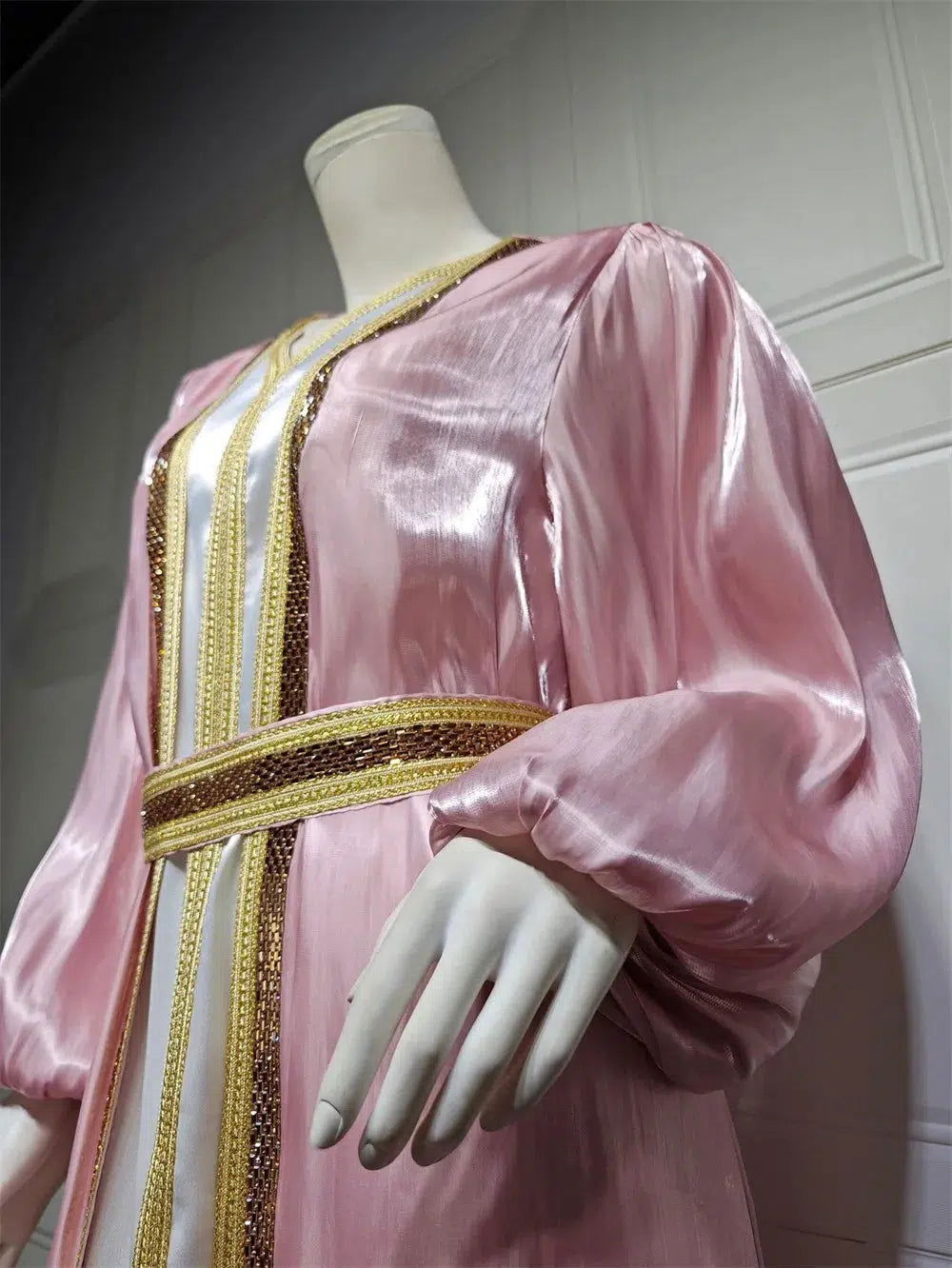 Marokkanisches Kaftan-Kleid Rosa