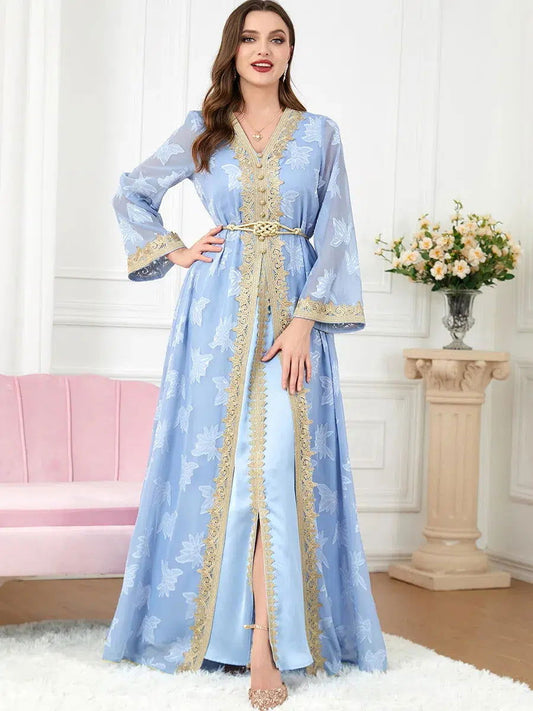 Moderner Kaftan Blau