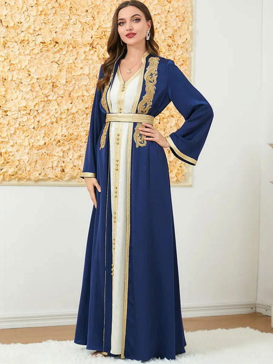 Moderner Kaftan Blau Hochzeit