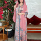 Moderner Rosa Kaftan Frau