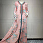 Moderner Rosa Kaftan Frau