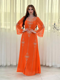 Thumbnail for Orange Kaftan Dress