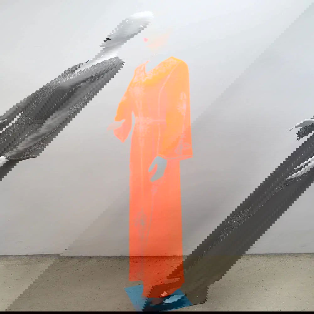 Orange Kaftan Dress