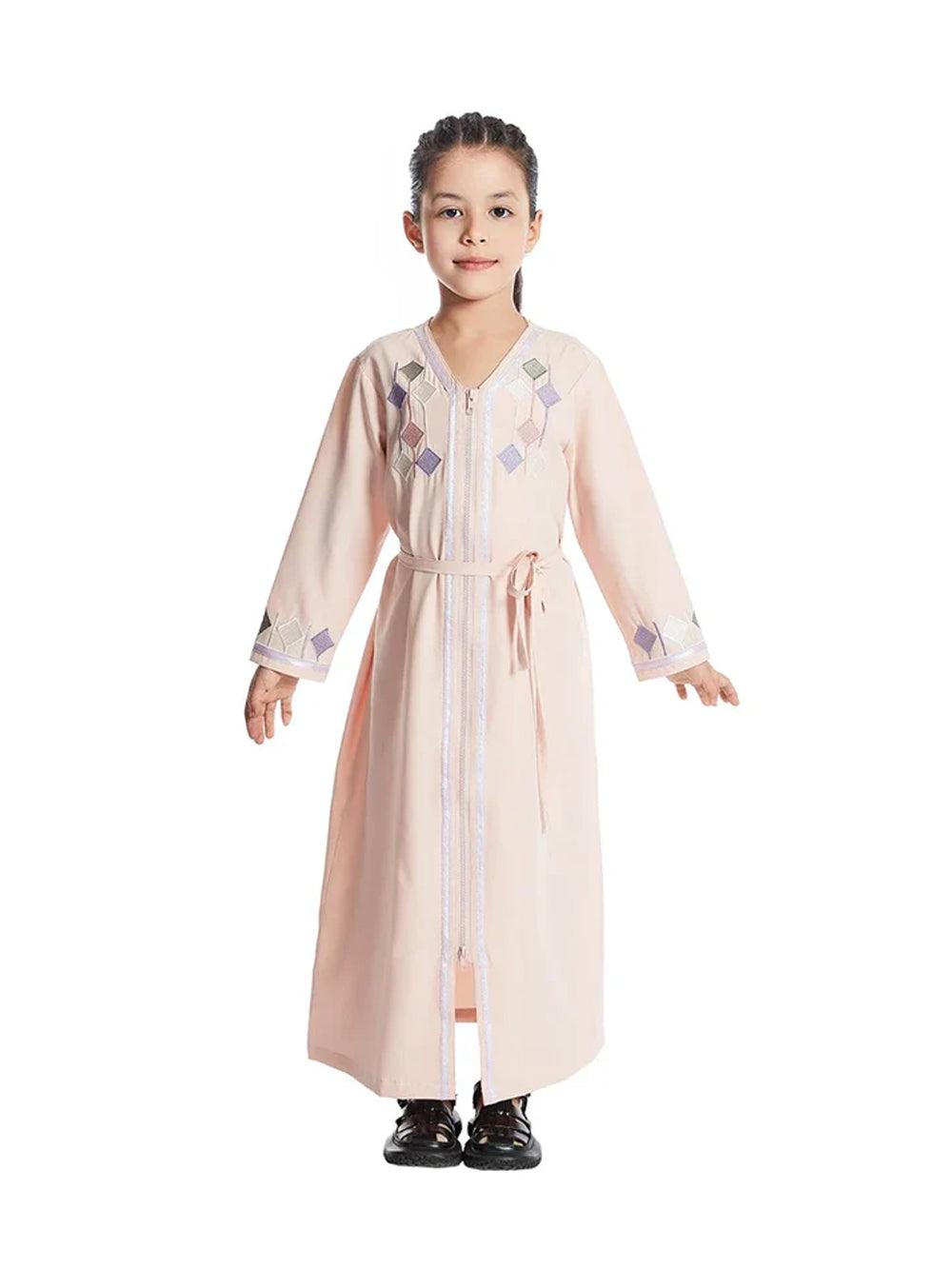 Rosa Kaftan für Mädchen