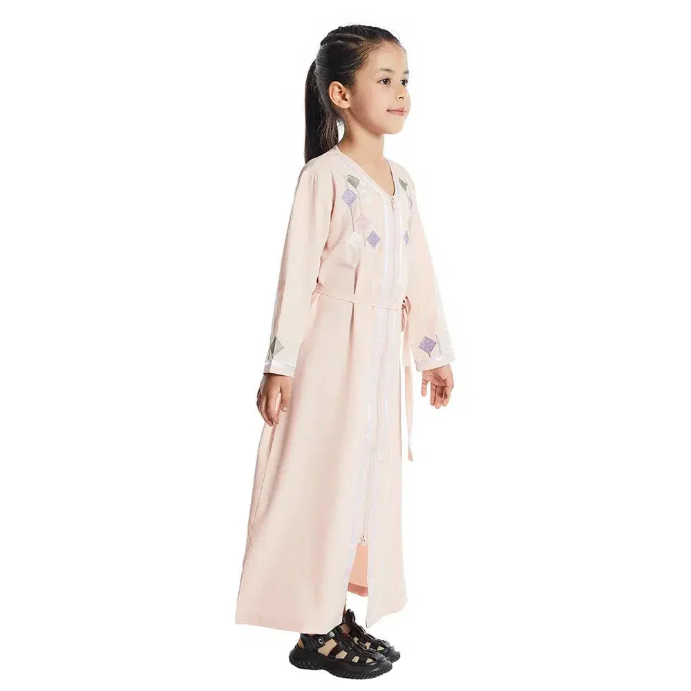 Rosa Kaftan für Mädchen