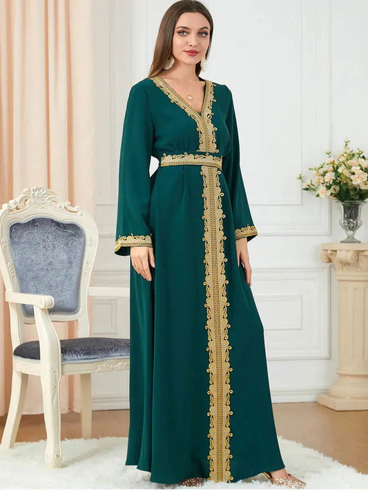 Smaragdgrüner Kaftan