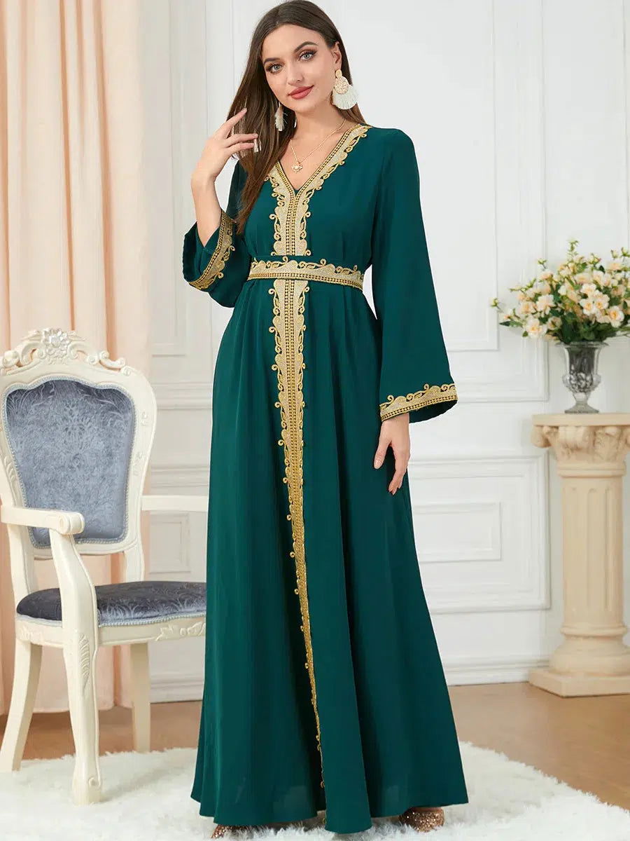 Smaragdgrüner Kaftan