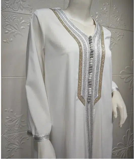 Weißer Braut Kaftan