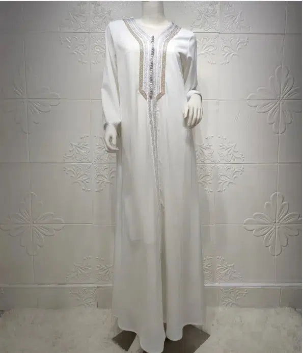 Kaftan Damen Weiß