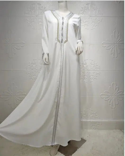 Kaftan Damen Weiß